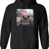 Bernie Chappell Roan Hot to Go Meme Graphic Pullover Hoodie - Black