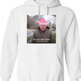 Bernie Chappell Roan Hot to Go Meme Graphic Pullover Hoodie - White