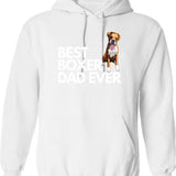 Best Boxer Dad Ever Quote Funny Boxer Dad Saying Hoodie - White