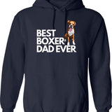 Best Boxer Dad Ever Quote Funny Boxer Dad Saying Hoodie - Navy
