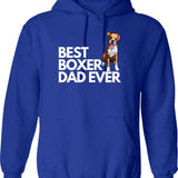 Best Boxer Dad Ever Quote Funny Boxer Dad Saying Hoodie - Blue