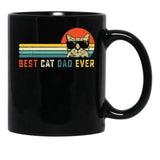 Best Cat Dad Ever Cat Daddy Black Coffee Mug, Gift Coffee Mug - Black
