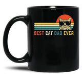 Best Cat Dad Ever Cat Daddy Black Coffee Mug, Gift Coffee Mug