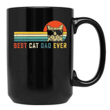 Best Cat Dad Ever Cat Daddy Black Coffee Mug, Gift Coffee Mug