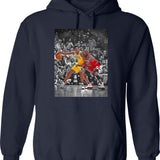 Best Duel Legends Hoodie - Retro Graphic Pullover Hoodie for Men & Women - Navy