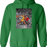 Best Duel Legends Hoodie - Retro Graphic Pullover Hoodie for Men & Women - Green