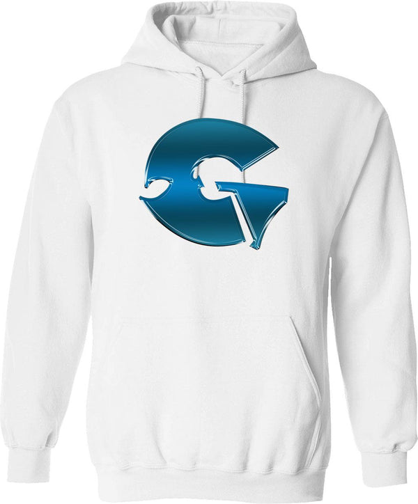 Best-GZA-Logo Graphic Pullover Hoodie - White