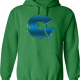 Best-GZA-Logo Graphic Pullover Hoodie - Green