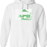 Best Grandad By Par Golf Lovers Clothes Father's Day S Hoodie - White