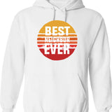 Best Neighbor Ever Hoodie - Retro Graphic Pullover Hoodie for Men & Women - White