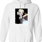 Between Two Evils I Always Pick Mae West Hoodie - White