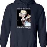 Between Two Evils I Always Pick Mae West Hoodie - Navy