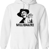Beverly Hillbillies Millionaire Hoodie - Retro Graphic Pullover Hoodie for Men & Women - White