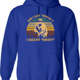 Beverly Hills Design Ninja Film - Did I Say Ninja Hoodie - Blue