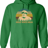 Beverly Hills Design Ninja Film - Great White Ninja Hoodie - Green
