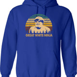 Beverly Hills Design Ninja Film - Great White Ninja Hoodie - Blue