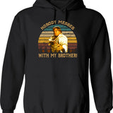 Beverly Hills Design Ninja Film - Nobody Messes With My Brother Hoodie - Black