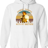 Beverly Hills Design Ninja Film - Nobody Messes With My Brother Hoodie - White