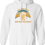 Beverly Hills Design Ninja Film - Who Shot The Couch Hoodie - White