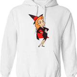 Bewitched Samantha Graphic Pullover Hoodie - White