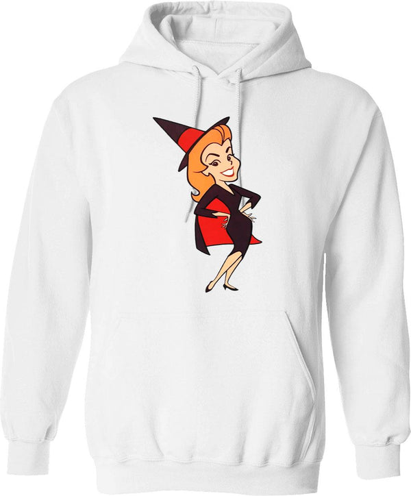 Bewitched Samantha Graphic Pullover Hoodie - White