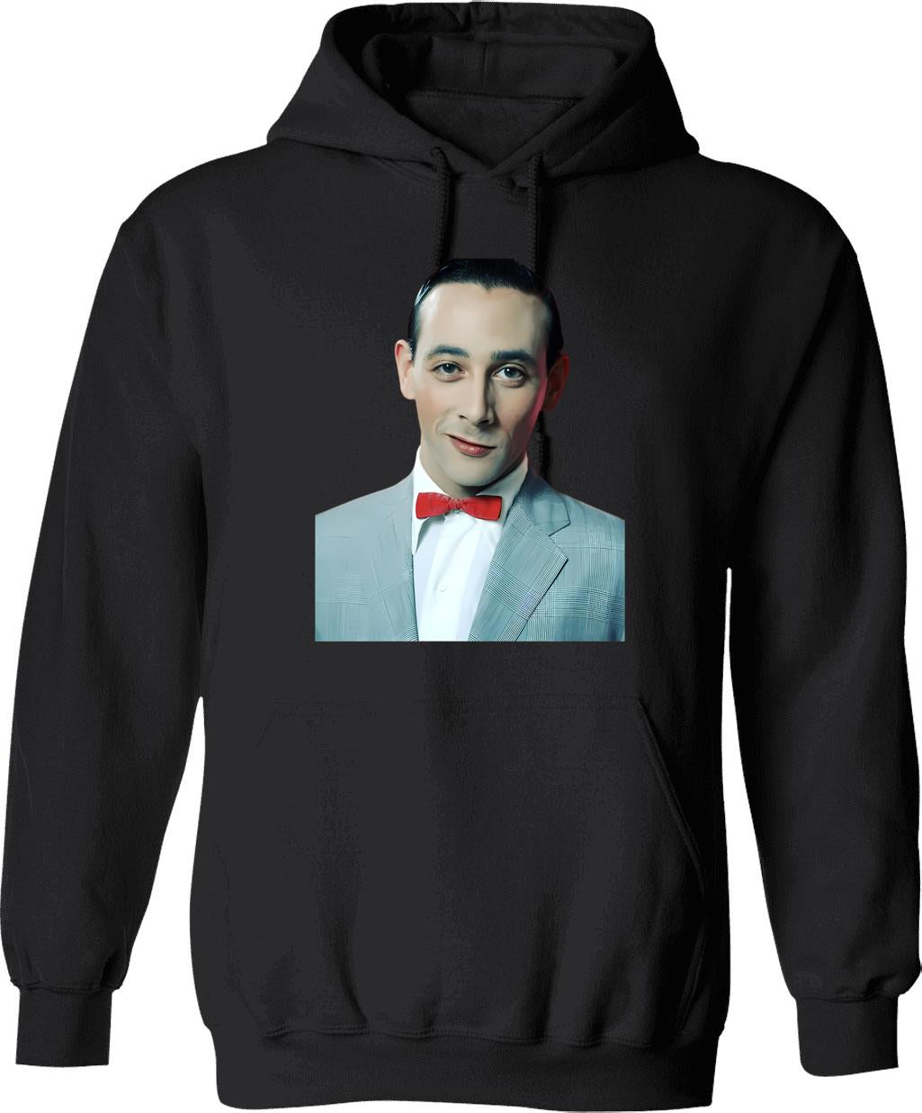 Big Adventure Nostalgia Peewee Herman Fan Art Hoodie - Black
