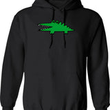 Big Challenges Alligator Hoodie - Retro Graphic Pullover Hoodie for Men & Women - Black