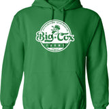 Big Cox Farms Hoodie - Retro Graphic Pullover Hoodie for Men & Women - Green