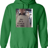 Big Dck Is Back In Town Hoodie - Green
