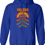 Big Fan Of Hoodie - Retro Graphic Pullover Hoodie for Men & Women - Blue