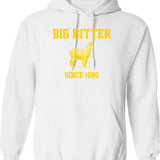 Big Hitter The Lama 80s Retro Movies Hoodie - White