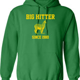 Big Hitter The Lama 80s Retro Movies Hoodie - Green