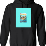 Big Johnson Fishing Boats Hoodie - Retro Graphic Pullover Hoodie for Men & Women - Black