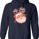 Big Nick Energy (1) Hoodie - Retro Graphic Pullover Hoodie for Men & Women - Navy