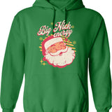 Big Nick Energy (1) Hoodie - Retro Graphic Pullover Hoodie for Men & Women - Green
