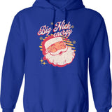 Big Nick Energy (1) Hoodie - Retro Graphic Pullover Hoodie for Men & Women - Blue