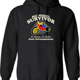 Big Wheel Survivor Graphic Pullover Hoodie - Black