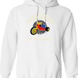 Big Wheel Survivor Graphic Pullover Hoodie - White