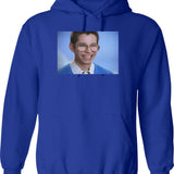 Bill Haverchuk Hoodie - Retro Graphic Pullover Hoodie for Men & Women - Blue