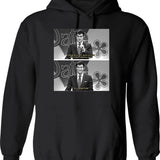Bill On Fun Hoodie - Retro Graphic Pullover Hoodie for Men & Women - Black