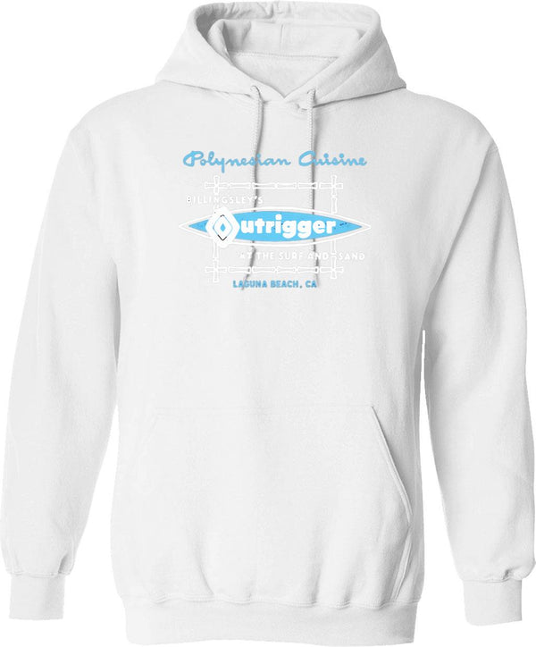 Billingsley's Outrigger - Laguna Beach Ca Hoodie - White