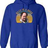 Billy Gerhardt Boss - Billy Is A Boss Funny Meme (1) Hoodie - Blue