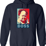 Billy Gerhardt Boss Funny Meme Hoodie - Sarcastic Humor Graphic Hoodie - Navy