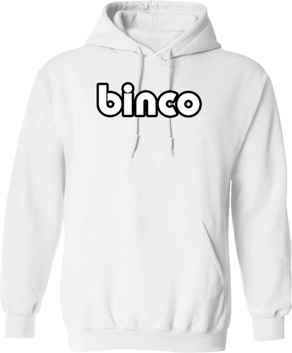 Binco Clothing Store Thrift Shop Retailer Logo From Los Santos San Andreas Hoodie - White
