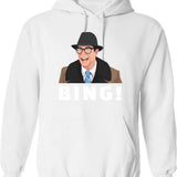 Bing Ned Ryerson Hoodie - Retro Graphic Pullover Hoodie for Men & Women - White