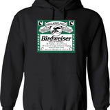 Birdweiser 1 Classic Hoodie - Retro Graphic Pullover Hoodie for Men & Women - Black