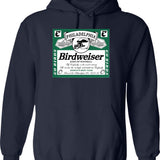 Birdweiser 1 Classic Hoodie - Retro Graphic Pullover Hoodie for Men & Women - Navy