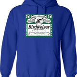 Birdweiser 1 Classic Hoodie - Retro Graphic Pullover Hoodie for Men & Women - Blue