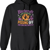 Bitchcraft The Art Of Pissing People Off And Smiling Sweetly Hoodie - Black
