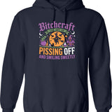 Bitchcraft The Art Of Pissing People Off And Smiling Sweetly Hoodie - Navy